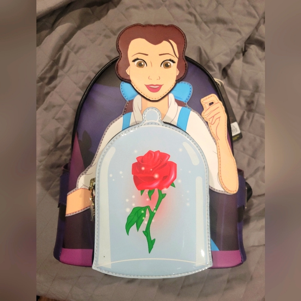 Beauty and the beast mini backpack
